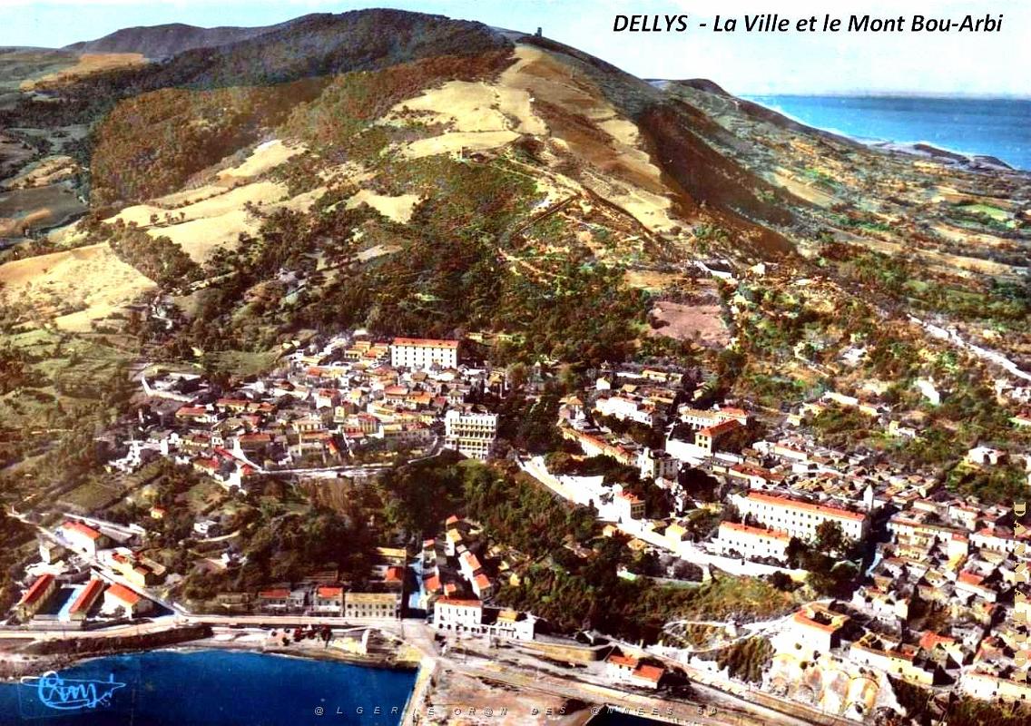 Dellys - Vue aerienne Ville et Mont Bou-Arbi.jpg